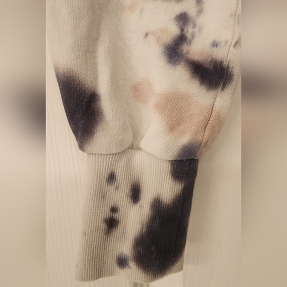 AFRM Tie Dye women's Hoodie In Black/ White Size XS - Picture 4 of 10